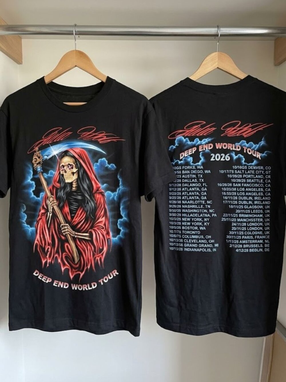 Julia Wolf Deep End World Tour 2026 Graphic T-Shirt Reprint
